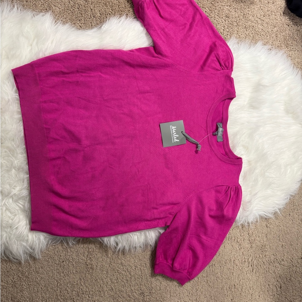 Marled Pink Women's Blouse